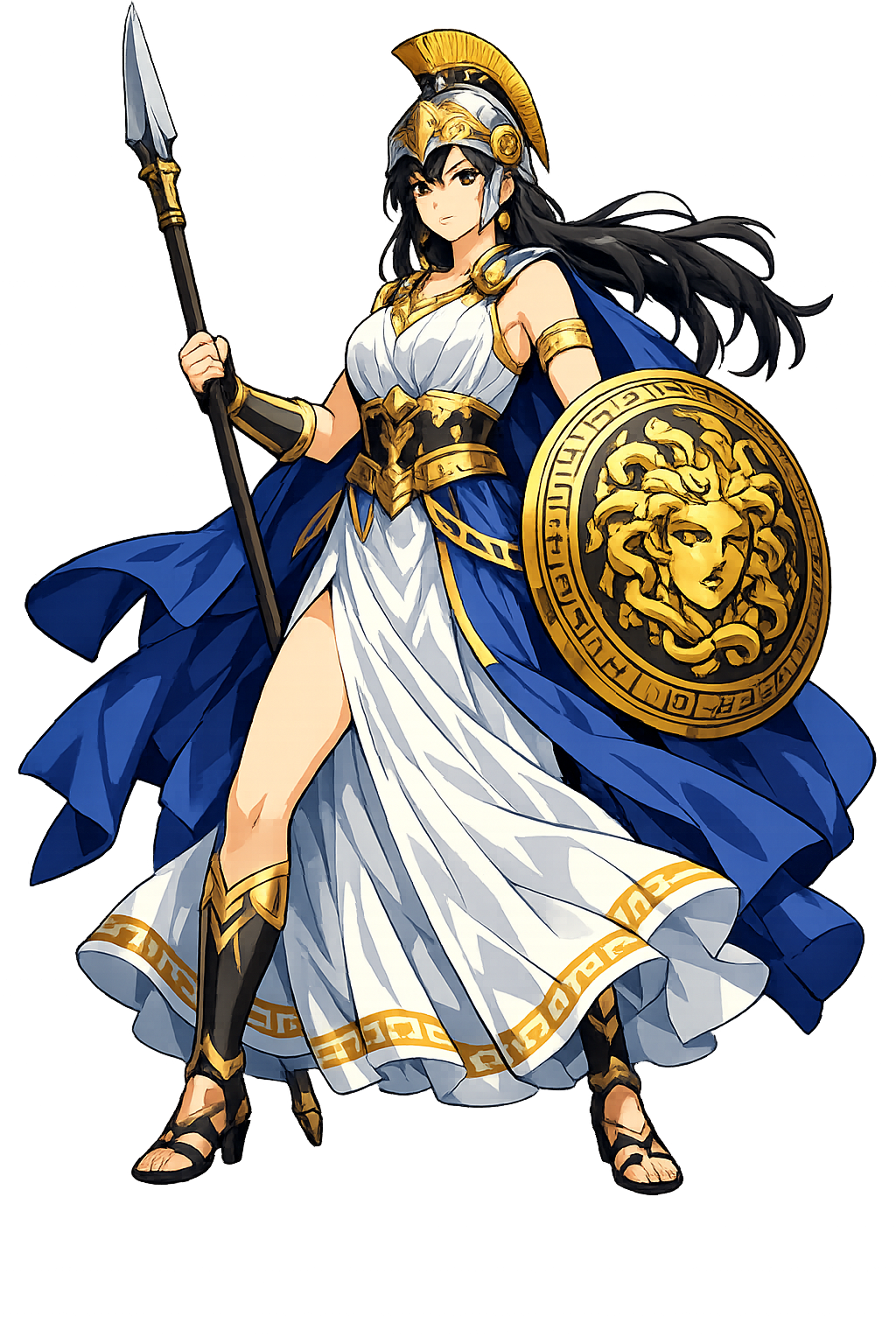 Athénā — Goddess of Wisdom, bearing the aegis